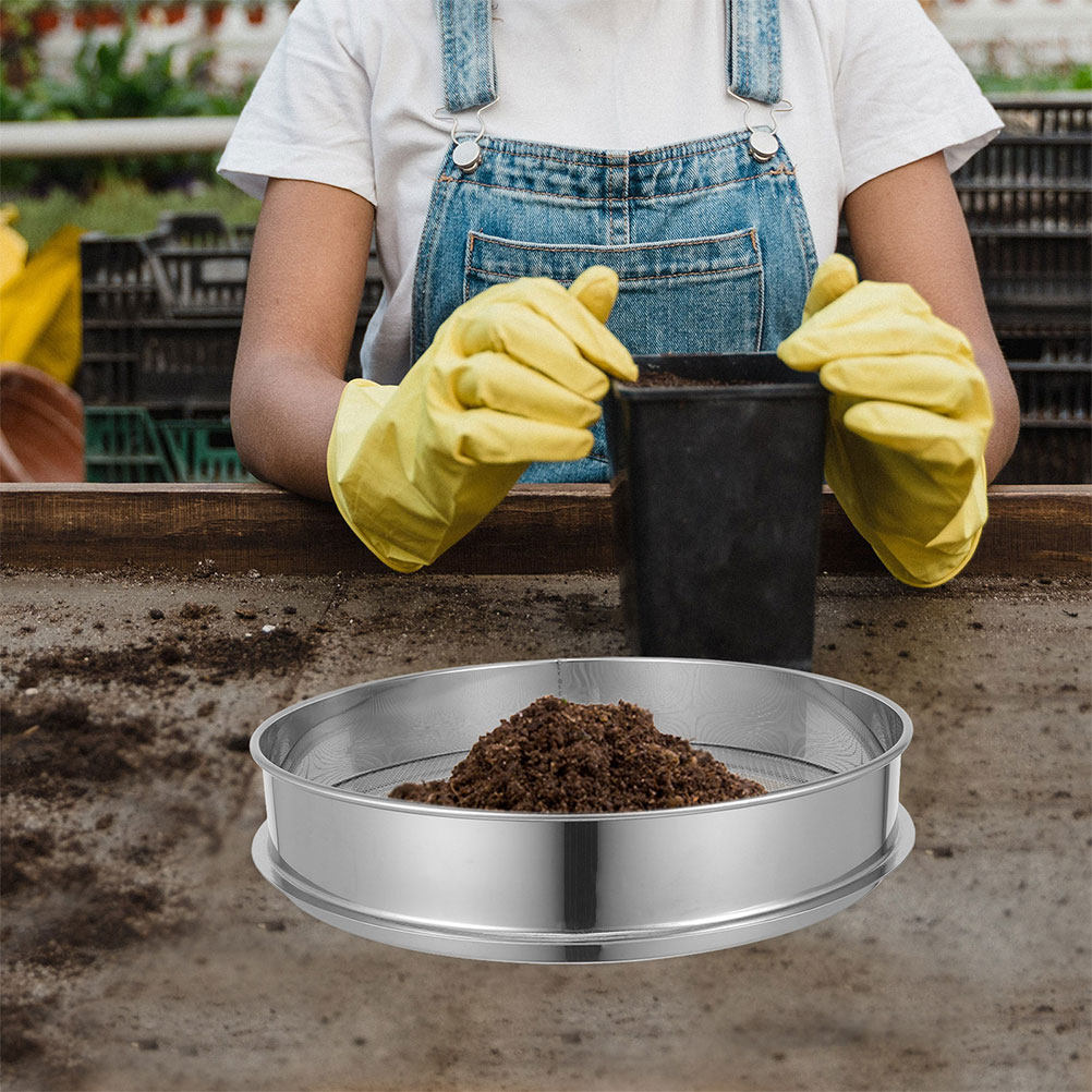 Garden Sieve Soil - Сито из нержавеющей стали круглое, для