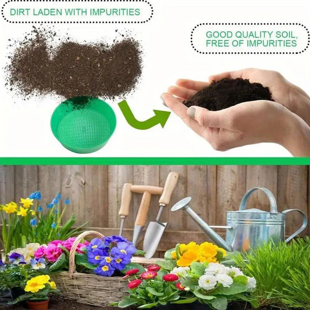 Garden Sieve Soil - 1 шт. Новое пластиковое сито-фильтр для