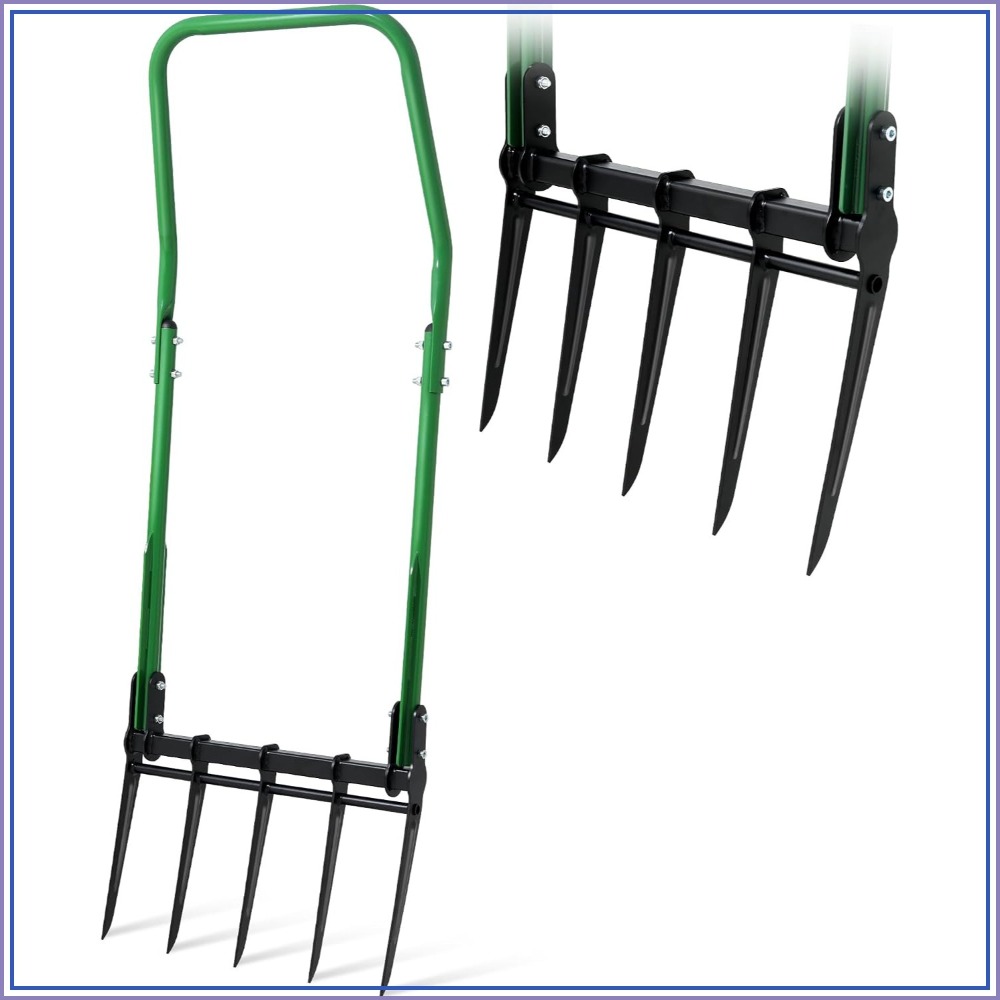 Gardening Tools For Digging - Прочные садовые вилы с 5 зубьями,