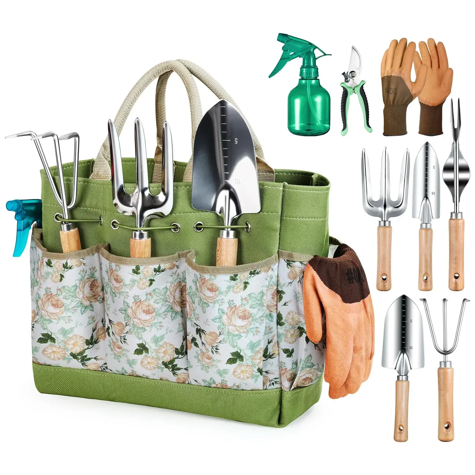 Gardening Tools For Women - Садовые инструменты, 9 предметов, сверхмощные садовые