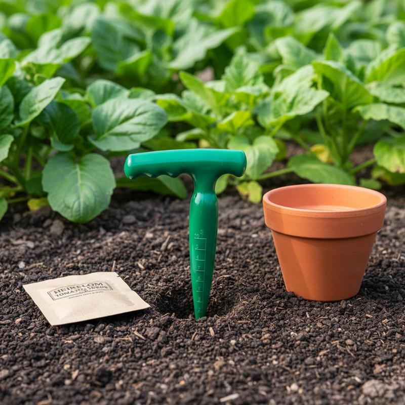 Gardening Tools For Digging - 1 шт. Ручной прозрачный садовый дырокол-разметчик