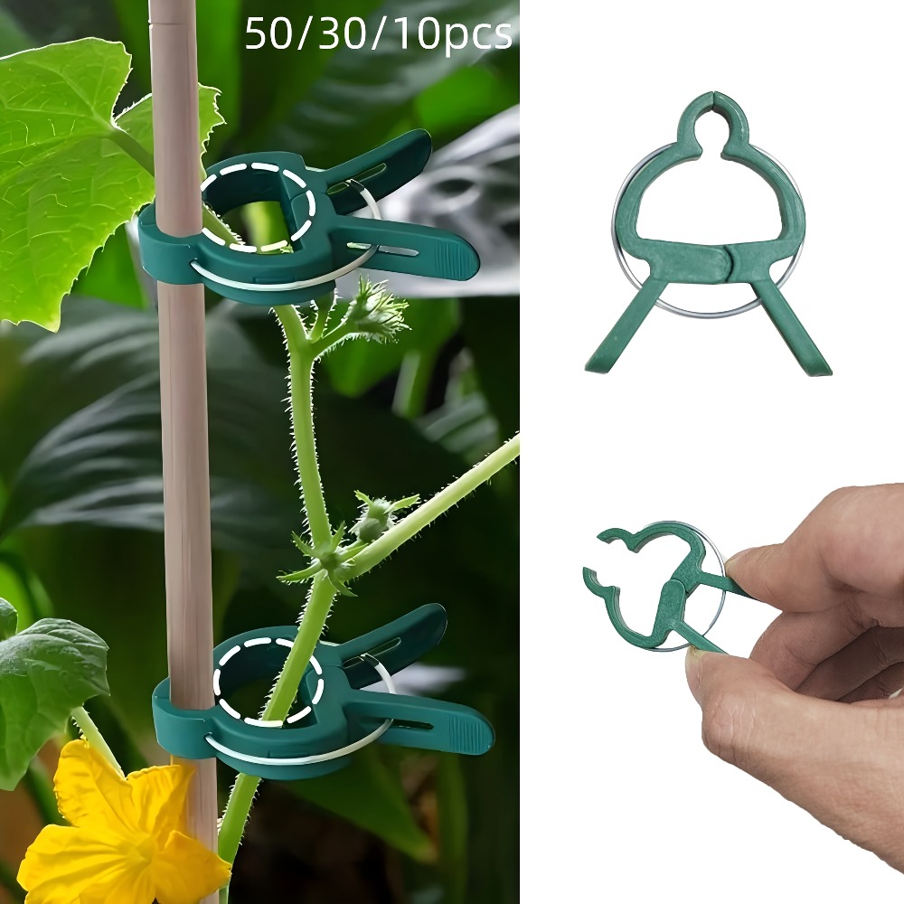Gardening Tools Essential - 10/30/50 шт. регулируемых зажимов для растений
