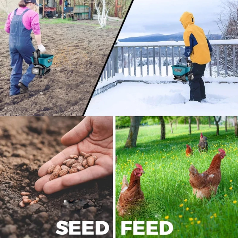 Grass Seed Spreader - Электрический ручной разбрасыватель удобрений 3,3 л,