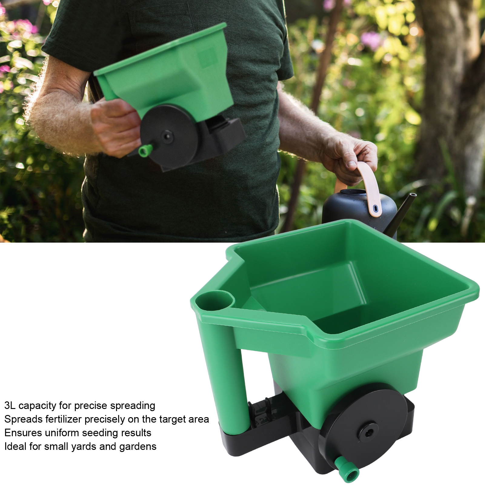 Расширитель для газона Ручной  – обзор и цена Grass Seed Spreader
