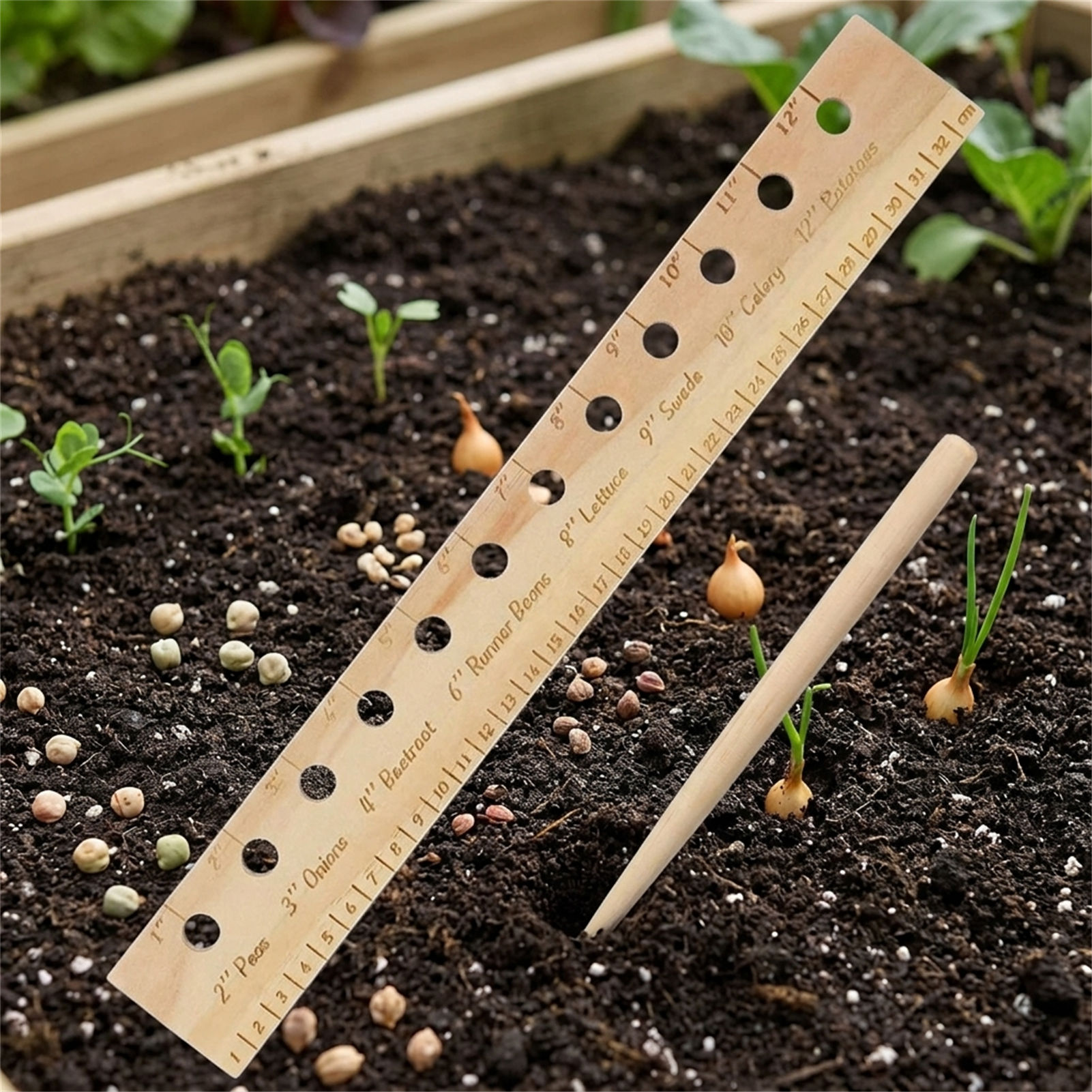 Прочный деревянный измеритель  – обзор и цена Gardening Tools For Beginners