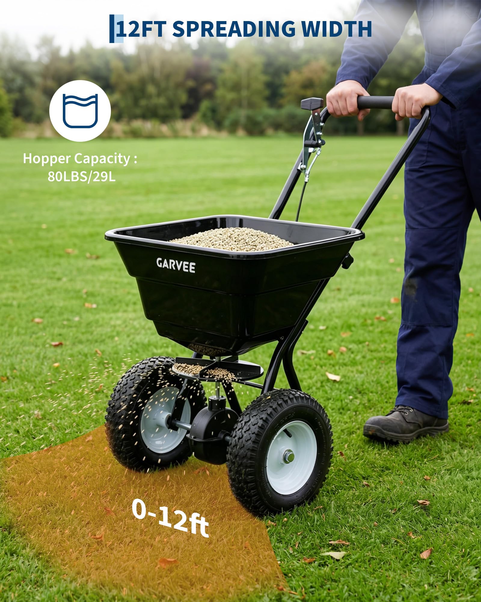 Усиленный сеялка-разбрасывател – обзор и цена Grass Seed Spreader