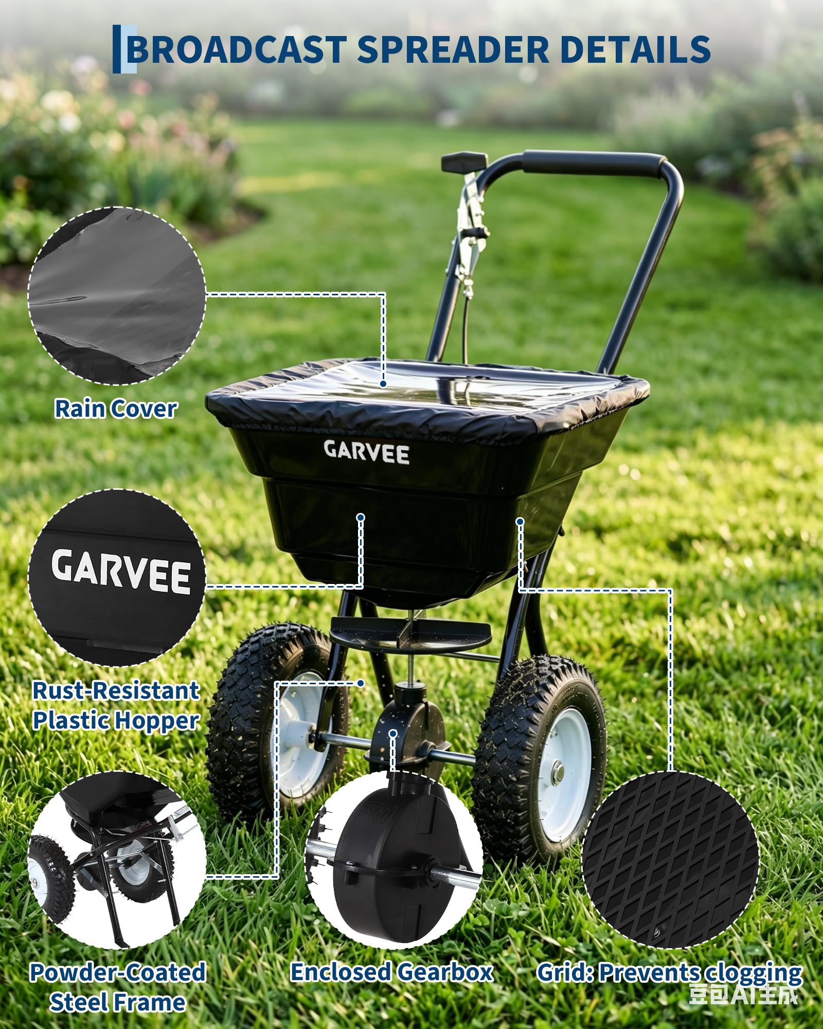 Усиленный сеялка-разбрасывател – обзор и цена Grass Seed Spreader