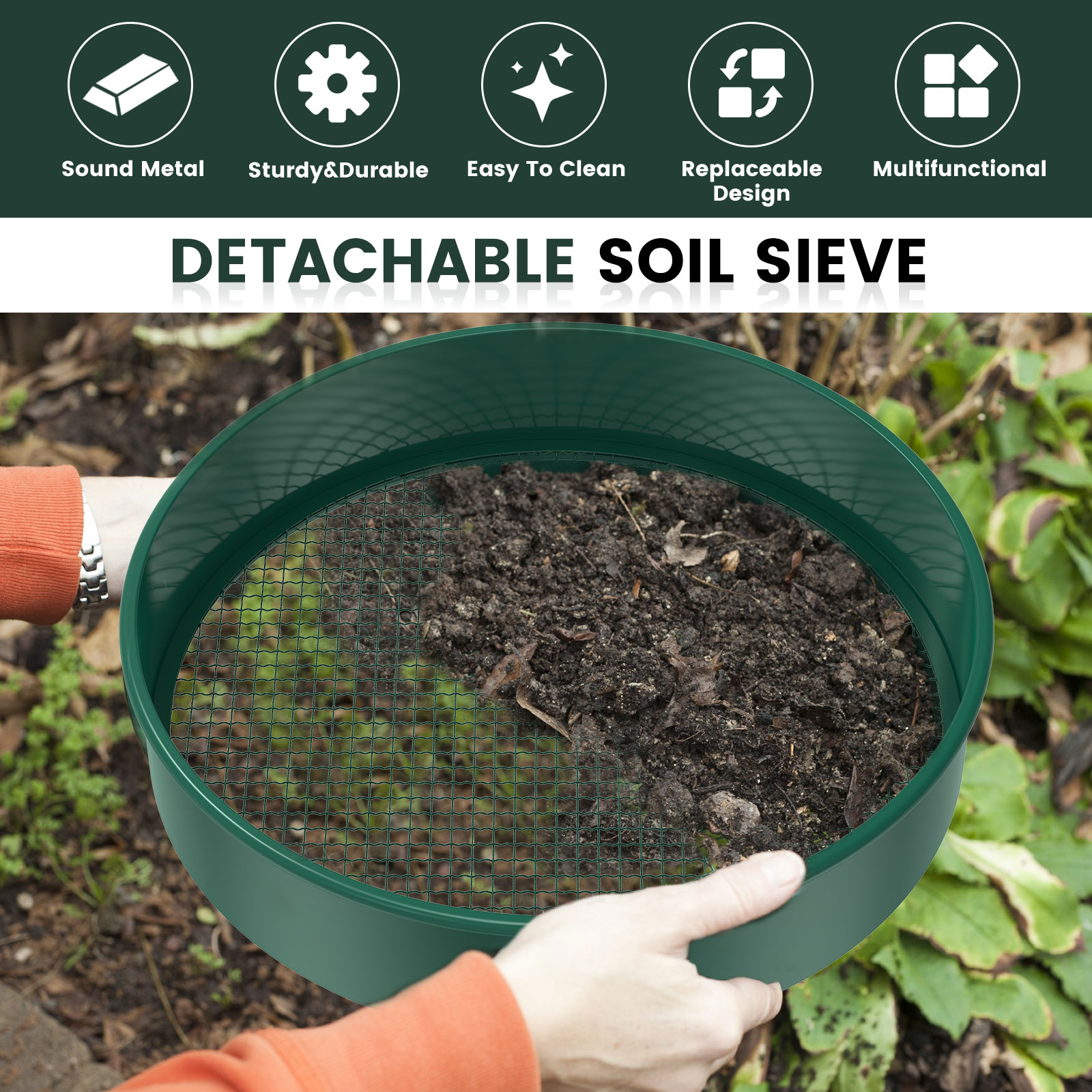 Набор сито для почвы, металлич – обзор и цена Garden Sieve Soil