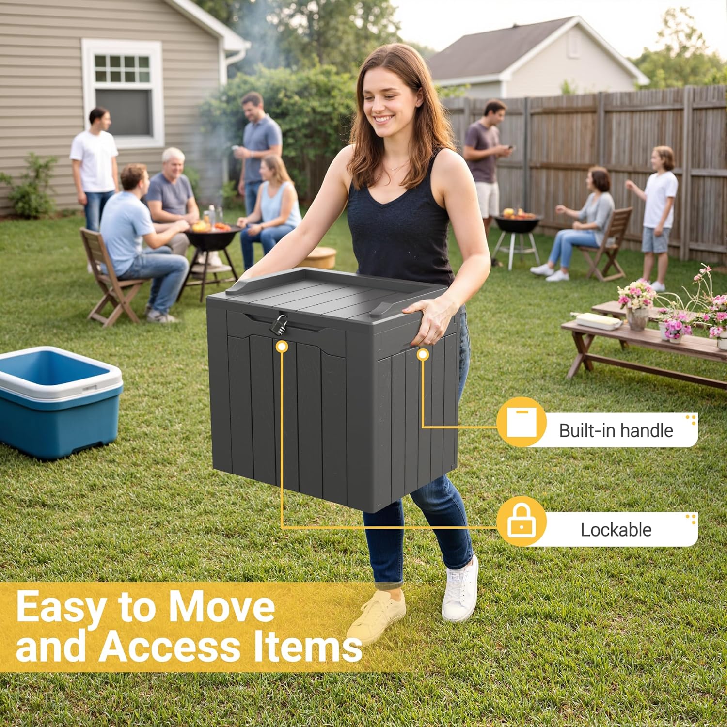 Ящик для хранения на открытом  – обзор и цена Gardening Tools Box